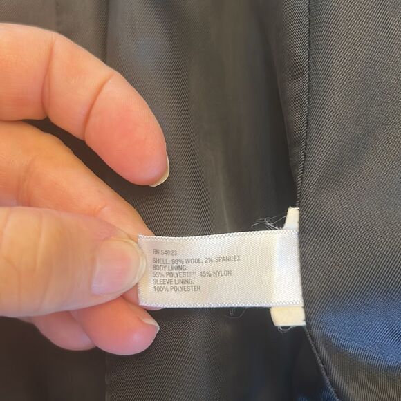 Gap deep navy button front blazer Size 6 EUC - Picture 9 of 12